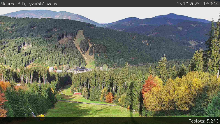 Skiareál Bílá - Lyžařské svahy - 25.10.2025 v 11:30 Skiareál Bílá - Lyžařské svahy - 25.10.2025 v 11:30