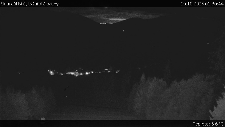 Skiareál Bílá - Lyžařské svahy - 29.10.2025 v 01:30 Skiareál Bílá - Lyžařské svahy - 29.10.2025 v 01:30