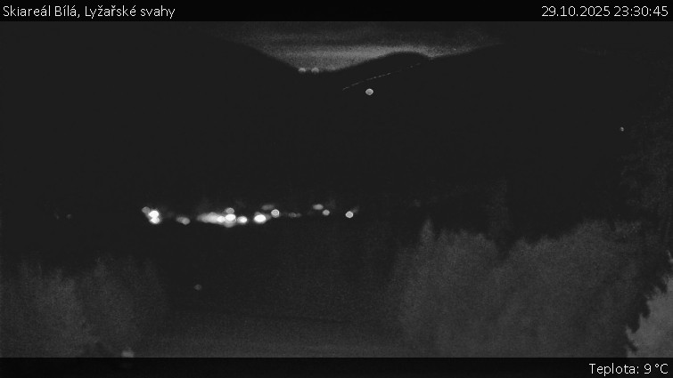 Skiareál Bílá - Lyžařské svahy - 29.10.2025 v 23:30 Skiareál Bílá - Lyžařské svahy - 29.10.2025 v 23:30