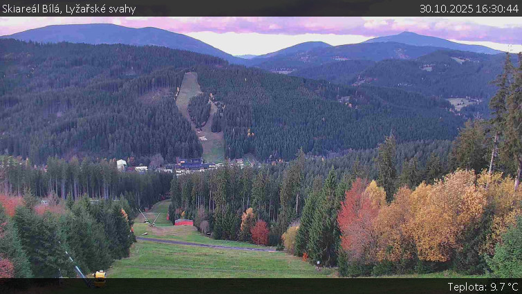 Skiareál Bílá - Lyžařské svahy - 30.10.2025 v 16:30 Skiareál Bílá - Lyžařské svahy - 30.10.2025 v 16:30