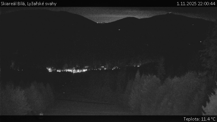 Skiareál Bílá - Lyžařské svahy - 1.11.2025 v 22:00 Skiareál Bílá - Lyžařské svahy - 1.11.2025 v 22:00