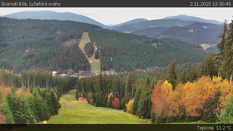 Skiareál Bílá - Lyžařské svahy - 2.11.2025 v 13:30 Skiareál Bílá - Lyžařské svahy - 2.11.2025 v 13:30