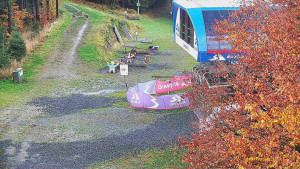 Skiareál Bílá - Lanovka - výstupní stanice - 29.10.2025 v 08:31 Skiareál Bílá - Lanovka - výstupní stanice - 29.10.2025 v 08:31