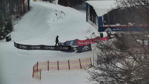 Skiareál Bílá - Lanovka - výstupní stanice - 7.1.2026 v 08:31 Skiareál Bílá - Lanovka - výstupní stanice - 7.1.2026 v 08:31