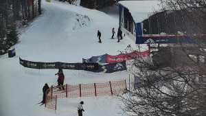 Skiareál Bílá - Lanovka - výstupní stanice - 7.1.2026 v 09:31 Skiareál Bílá - Lanovka - výstupní stanice - 7.1.2026 v 09:31