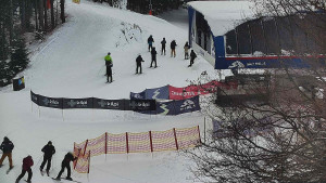 Skiareál Bílá - Lanovka - výstupní stanice - 7.1.2026 v 14:01 Skiareál Bílá - Lanovka - výstupní stanice - 7.1.2026 v 14:01