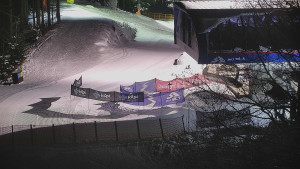 Skiareál Bílá - Lanovka - výstupní stanice - 7.1.2026 v 18:01 Skiareál Bílá - Lanovka - výstupní stanice - 7.1.2026 v 18:01