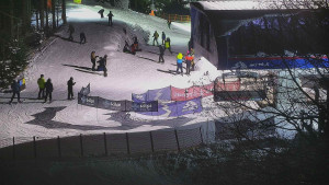 Skiareál Bílá - Lanovka - výstupní stanice - 7.1.2026 v 18:31 Skiareál Bílá - Lanovka - výstupní stanice - 7.1.2026 v 18:31