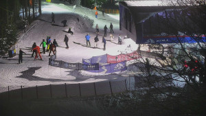 Skiareál Bílá - Lanovka - výstupní stanice - 7.1.2026 v 20:01 Skiareál Bílá - Lanovka - výstupní stanice - 7.1.2026 v 20:01