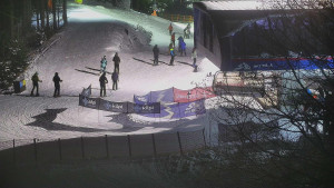 Skiareál Bílá - Lanovka - výstupní stanice - 7.1.2026 v 20:31 Skiareál Bílá - Lanovka - výstupní stanice - 7.1.2026 v 20:31