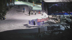 Skiareál Bílá - Lanovka - výstupní stanice - 7.1.2026 v 21:01 Skiareál Bílá - Lanovka - výstupní stanice - 7.1.2026 v 21:01