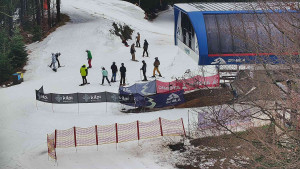 Skiareál Bílá - Lanovka - výstupní stanice - 13.2.2026 v 09:01 Skiareál Bílá - Lanovka - výstupní stanice - 13.2.2026 v 09:01
