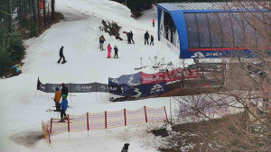 Skiareál Bílá - Lanovka - výstupní stanice - 13.2.2026 v 12:01 Skiareál Bílá - Lanovka - výstupní stanice - 13.2.2026 v 12:01