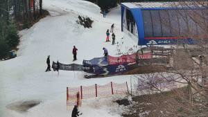 Skiareál Bílá - Lanovka - výstupní stanice - 13.2.2026 v 13:31 Skiareál Bílá - Lanovka - výstupní stanice - 13.2.2026 v 13:31