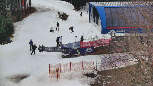 Skiareál Bílá - Lanovka - výstupní stanice - 13.2.2026 v 15:01 Skiareál Bílá - Lanovka - výstupní stanice - 13.2.2026 v 15:01