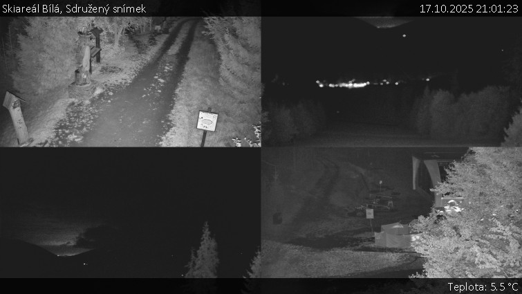 Skiareál Bílá - Sdružený snímek - 17.10.2025 v 21:01 Skiareál Bílá - Sdružený snímek - 17.10.2025 v 21:01