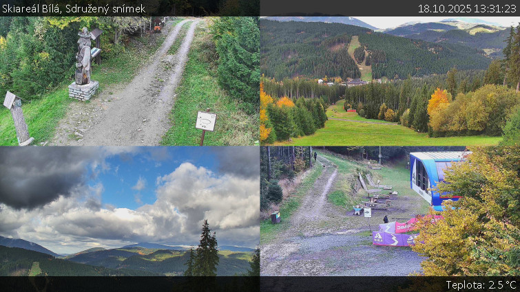 Skiareál Bílá - Sdružený snímek - 18.10.2025 v 13:31 Skiareál Bílá - Sdružený snímek - 18.10.2025 v 13:31