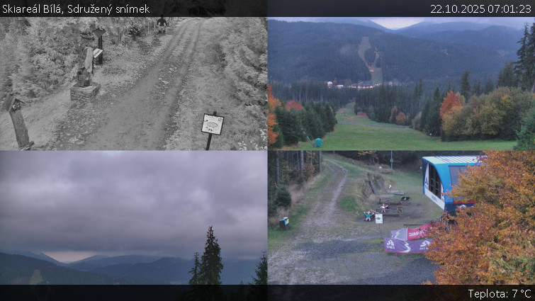 Skiareál Bílá - Sdružený snímek - 22.10.2025 v 07:01 Skiareál Bílá - Sdružený snímek - 22.10.2025 v 07:01