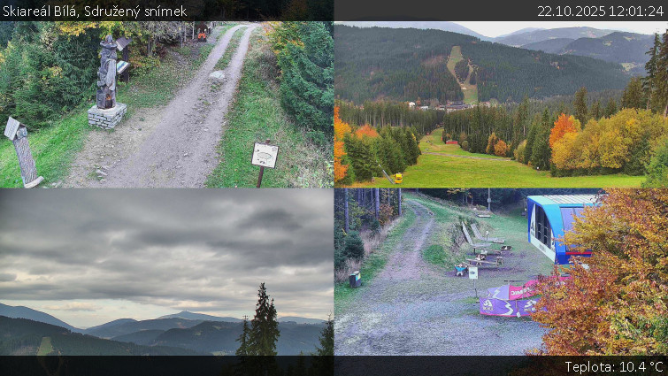 Skiareál Bílá - Sdružený snímek - 22.10.2025 v 12:01 Skiareál Bílá - Sdružený snímek - 22.10.2025 v 12:01