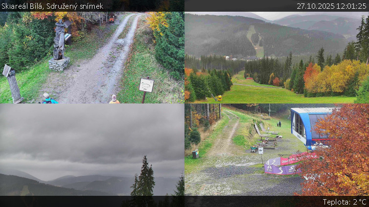 Skiareál Bílá - Sdružený snímek - 27.10.2025 v 12:01 Skiareál Bílá - Sdružený snímek - 27.10.2025 v 12:01