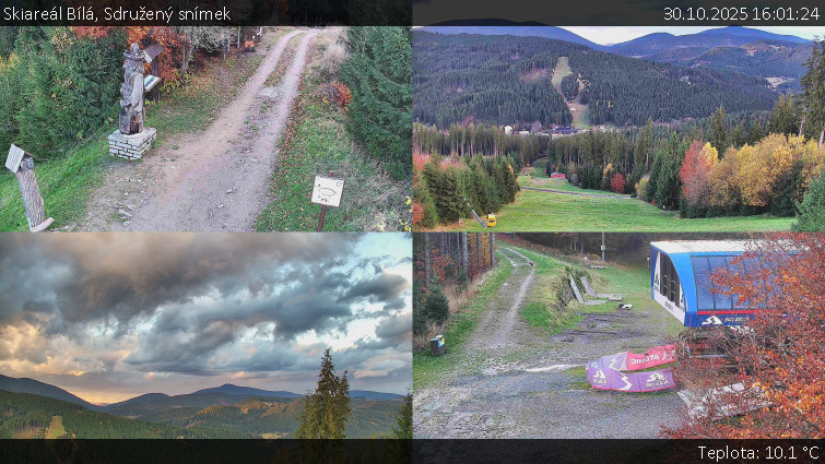 Skiareál Bílá - Sdružený snímek - 30.10.2025 v 16:01 Skiareál Bílá - Sdružený snímek - 30.10.2025 v 16:01