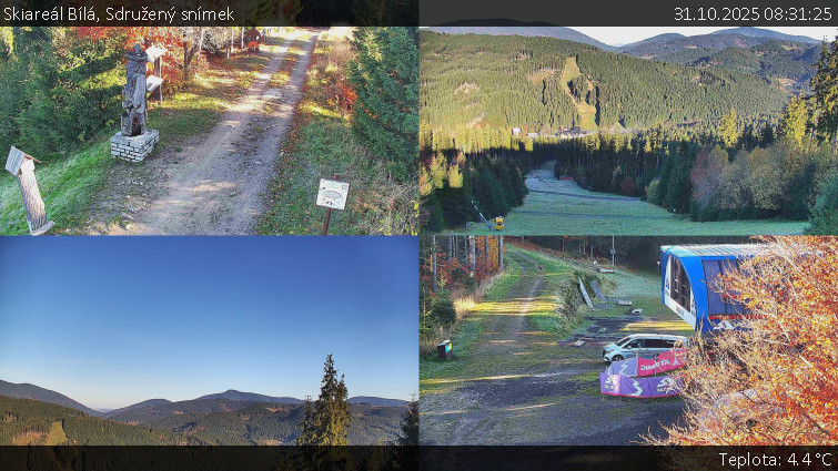 Skiareál Bílá - Sdružený snímek - 31.10.2025 v 08:31 Skiareál Bílá - Sdružený snímek - 31.10.2025 v 08:31