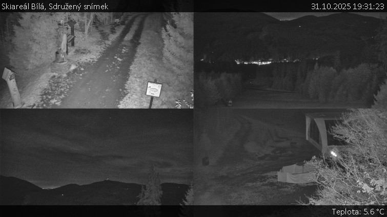 Skiareál Bílá - Sdružený snímek - 31.10.2025 v 19:31 Skiareál Bílá - Sdružený snímek - 31.10.2025 v 19:31