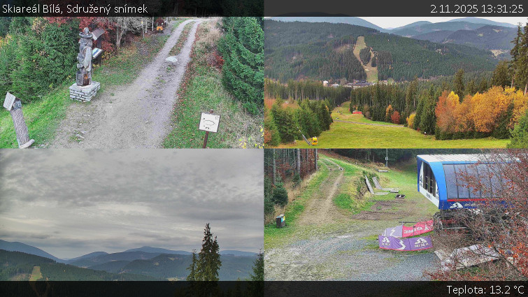 Skiareál Bílá - Sdružený snímek - 2.11.2025 v 13:31 Skiareál Bílá - Sdružený snímek - 2.11.2025 v 13:31
