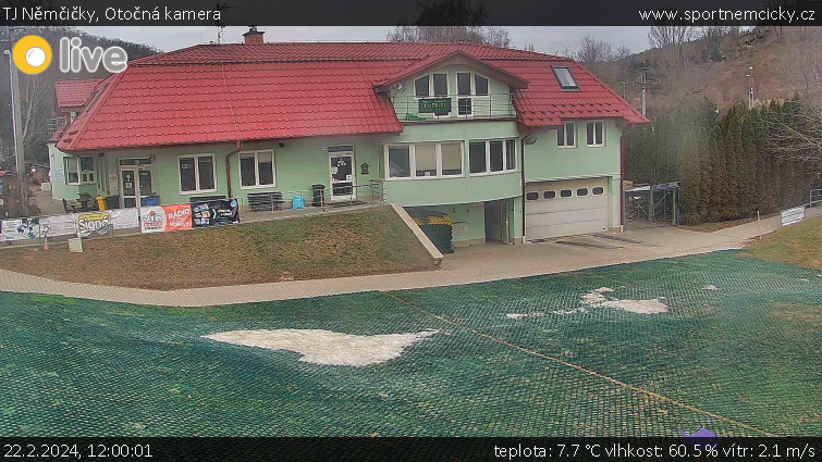 TJ Němčičky - Otočná kamera - 22.2.2024 v 12:00 TJ Němčičky - Otočná kamera - 22.2.2024 v 12:00
