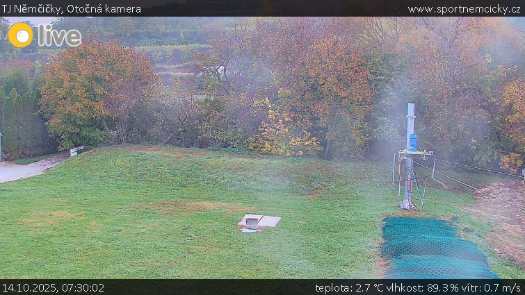 TJ Němčičky - Otočná kamera - 14.10.2025 v 07:30 TJ Němčičky - Otočná kamera - 14.10.2025 v 07:30