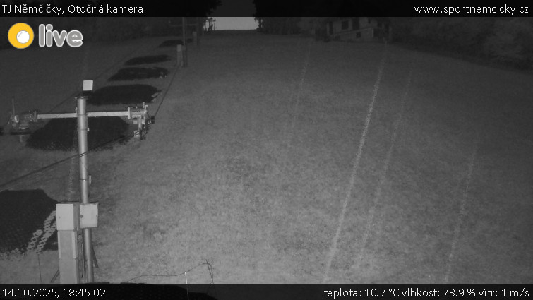 TJ Němčičky - Otočná kamera - 14.10.2025 v 18:45 TJ Němčičky - Otočná kamera - 14.10.2025 v 18:45