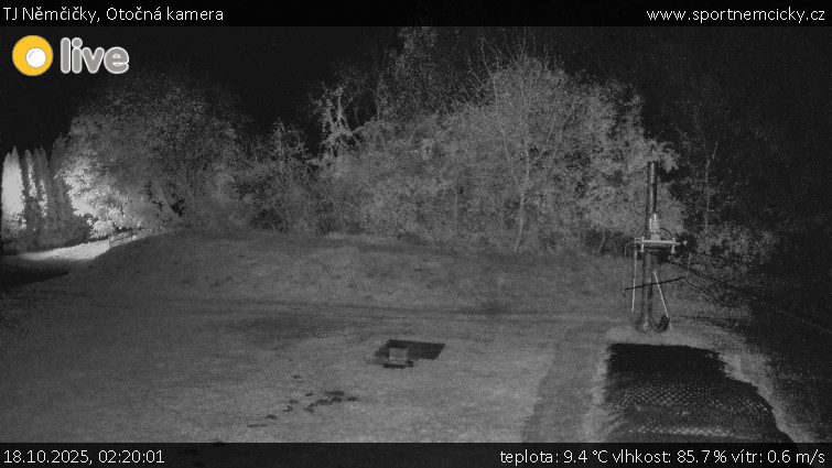 TJ Němčičky - Otočná kamera - 18.10.2025 v 02:20 TJ Němčičky - Otočná kamera - 18.10.2025 v 02:20