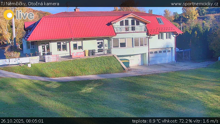TJ Němčičky - Otočná kamera  - 26.10.2025 v 08:05 TJ Němčičky - Otočná kamera  - 26.10.2025 v 08:05