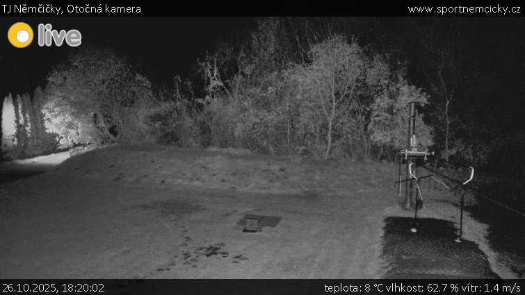 TJ Němčičky - Otočná kamera  - 26.10.2025 v 18:20 TJ Němčičky - Otočná kamera  - 26.10.2025 v 18:20