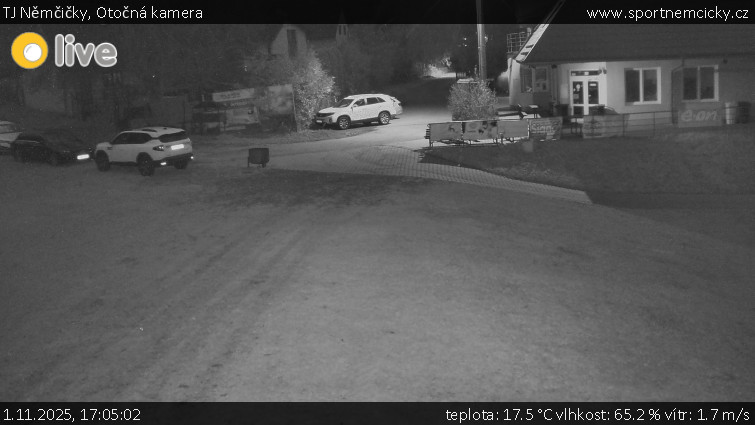 TJ Němčičky - Otočná kamera - 1.11.2025 v 17:05 TJ Němčičky - Otočná kamera - 1.11.2025 v 17:05