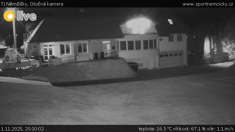 TJ Němčičky - Otočná kamera - 1.11.2025 v 20:10 TJ Němčičky - Otočná kamera - 1.11.2025 v 20:10