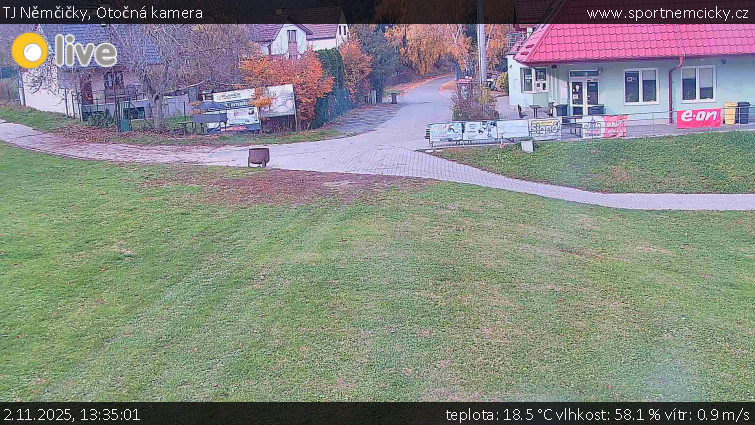 TJ Němčičky - Otočná kamera - 2.11.2025 v 13:35 TJ Němčičky - Otočná kamera - 2.11.2025 v 13:35