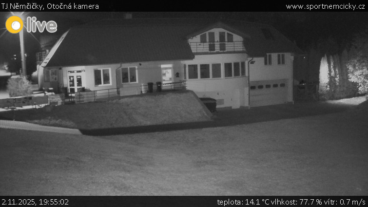 TJ Němčičky - Otočná kamera - 2.11.2025 v 19:55 TJ Němčičky - Otočná kamera - 2.11.2025 v 19:55