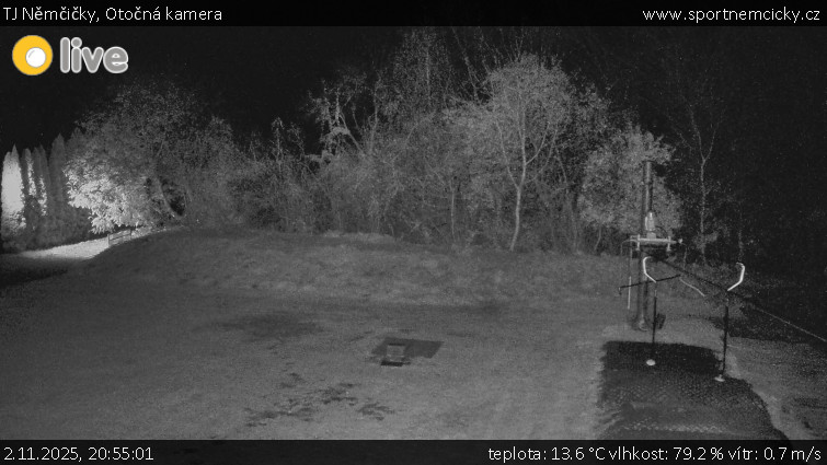 TJ Němčičky - Otočná kamera - 2.11.2025 v 20:55 TJ Němčičky - Otočná kamera - 2.11.2025 v 20:55