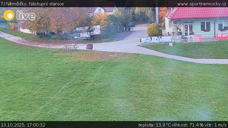 TJ Němčičky - Nástupní stanice - 13.10.2025 v 17:00 TJ Němčičky - Nástupní stanice - 13.10.2025 v 17:00