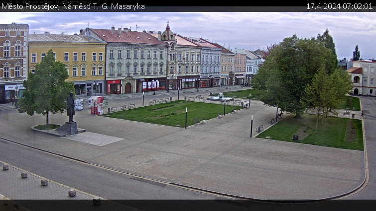 Město Prostějov - Náměstí T. G. Masaryka - 17.4.2024 v 07:02
