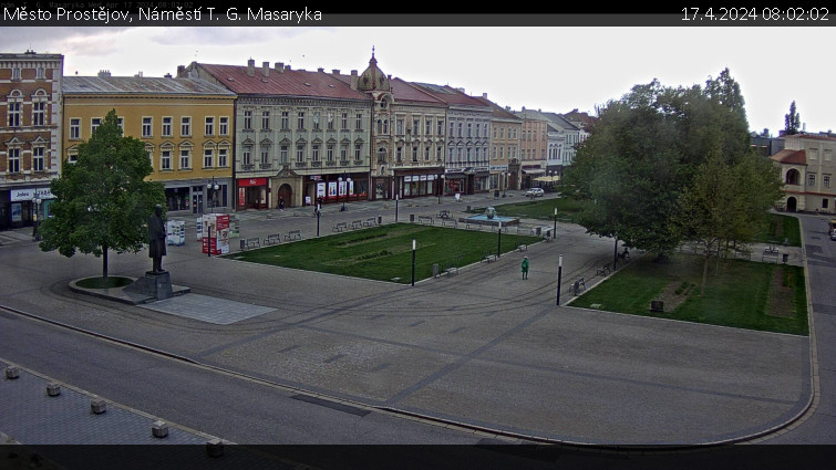 Město Prostějov - Náměstí T. G. Masaryka - 17.4.2024 v 08:02