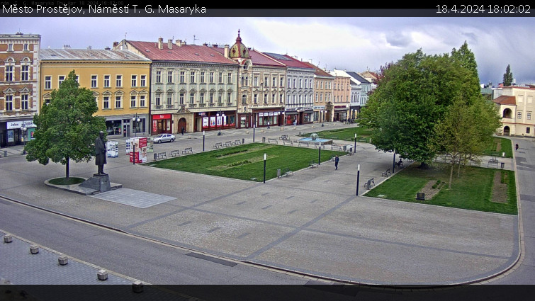Město Prostějov - Náměstí T. G. Masaryka - 18.4.2024 v 18:02