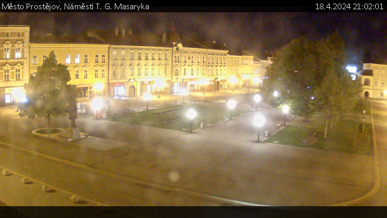 Město Prostějov - Náměstí T. G. Masaryka - 18.4.2024 v 21:02