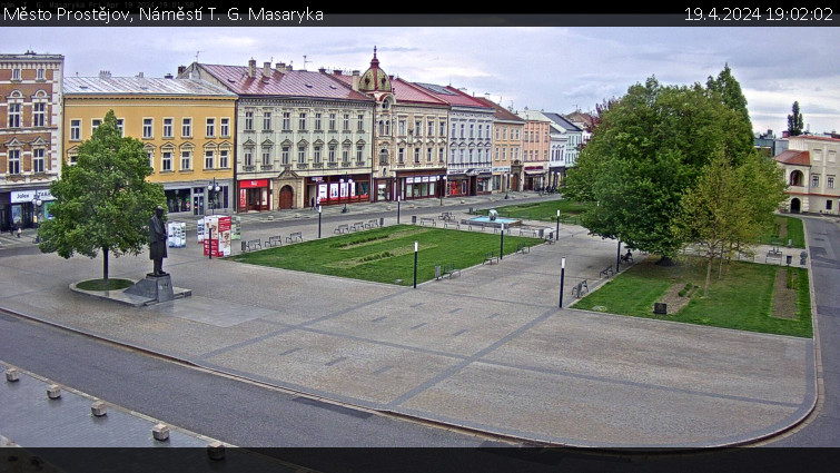 Město Prostějov - Náměstí T. G. Masaryka - 19.4.2024 v 19:02