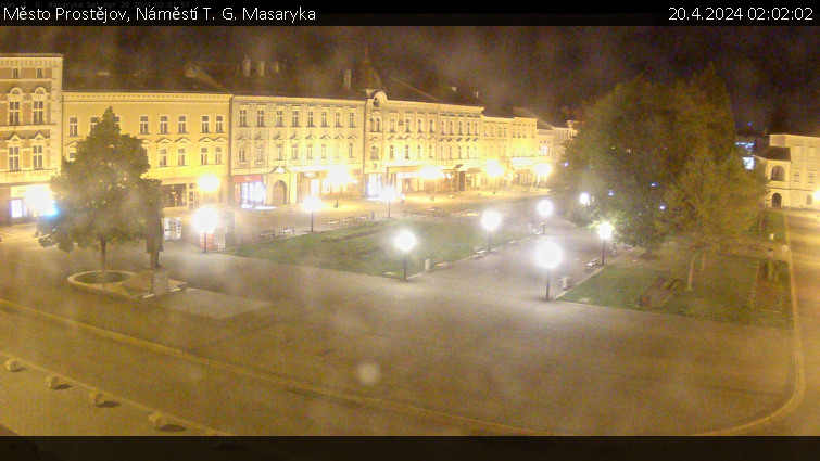 Město Prostějov - Náměstí T. G. Masaryka - 20.4.2024 v 02:02