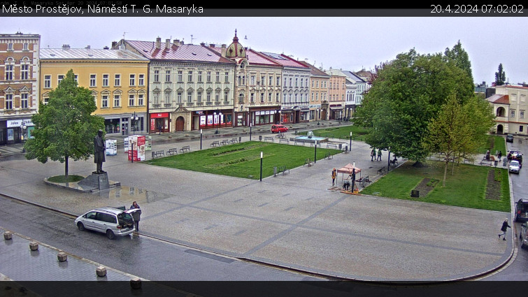 Město Prostějov - Náměstí T. G. Masaryka - 20.4.2024 v 07:02
