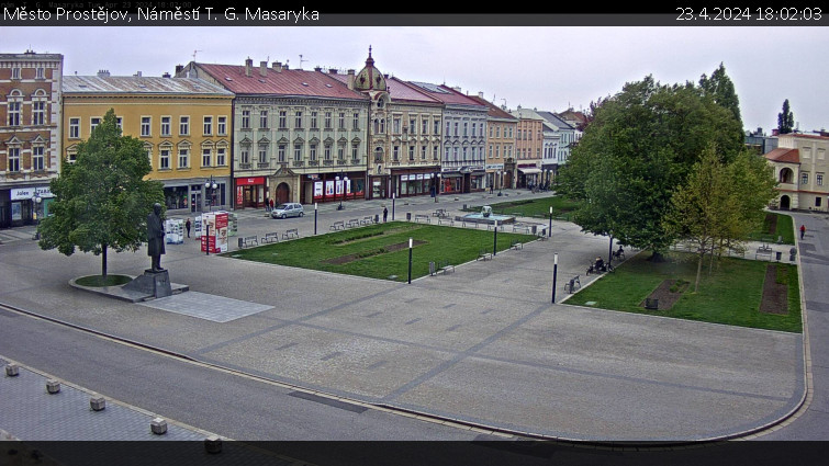 Město Prostějov - Náměstí T. G. Masaryka - 23.4.2024 v 18:02