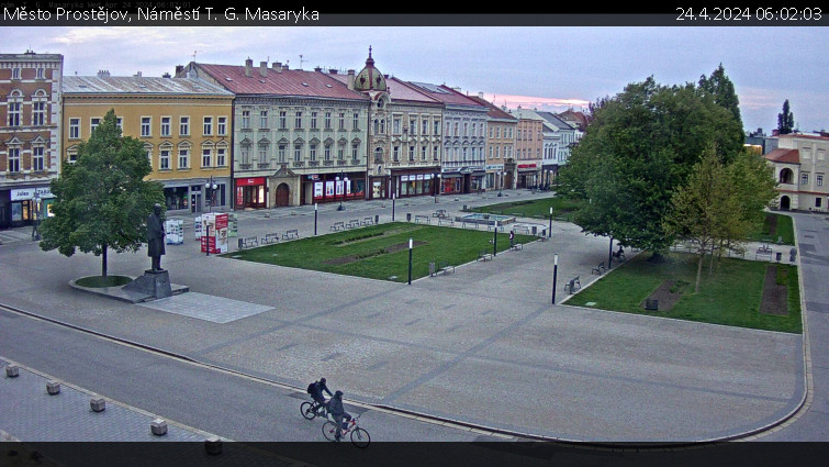 Město Prostějov - Náměstí T. G. Masaryka - 24.4.2024 v 06:02
