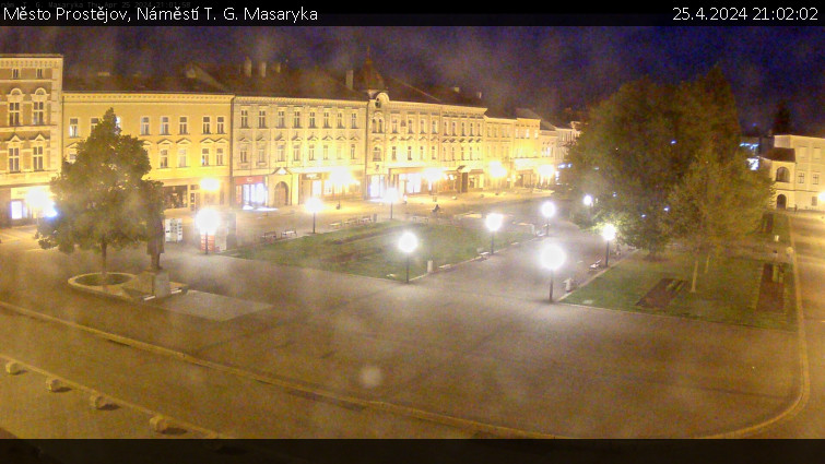 Město Prostějov - Náměstí T. G. Masaryka - 25.4.2024 v 21:02